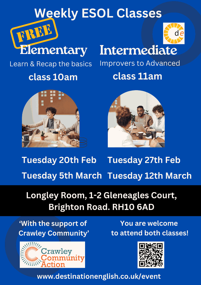 ESOL Collaboration with Crawley Community Action (Week 2) | Destination ...